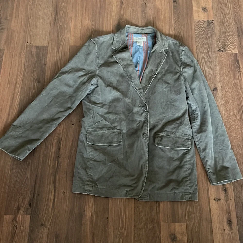 J. Crew Tan Corduroy Blazer Jacket Coat Size Medium